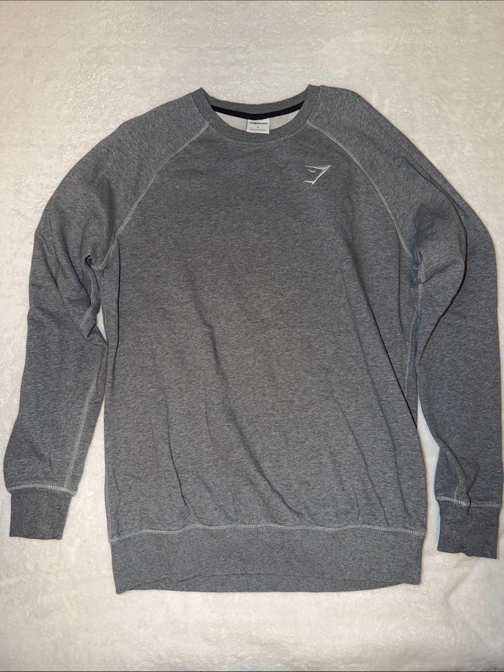 Gymshark Men's Grey Crewneck Sweatshirt